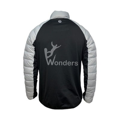 Men's Hybrid Half Zip Packable Sports Down Jackets Waterproof Pullover