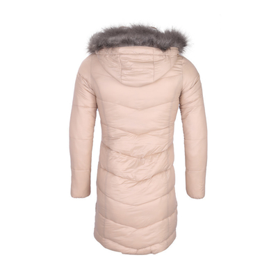 Women's Insulated Padded Puffer Parka Coat With Fur Hood OEM