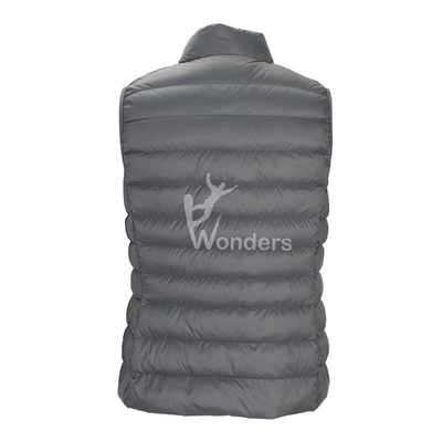 Duck Down Men's Lightweight Puffer Vest Packable Puffer Black Vest 100% Nylon